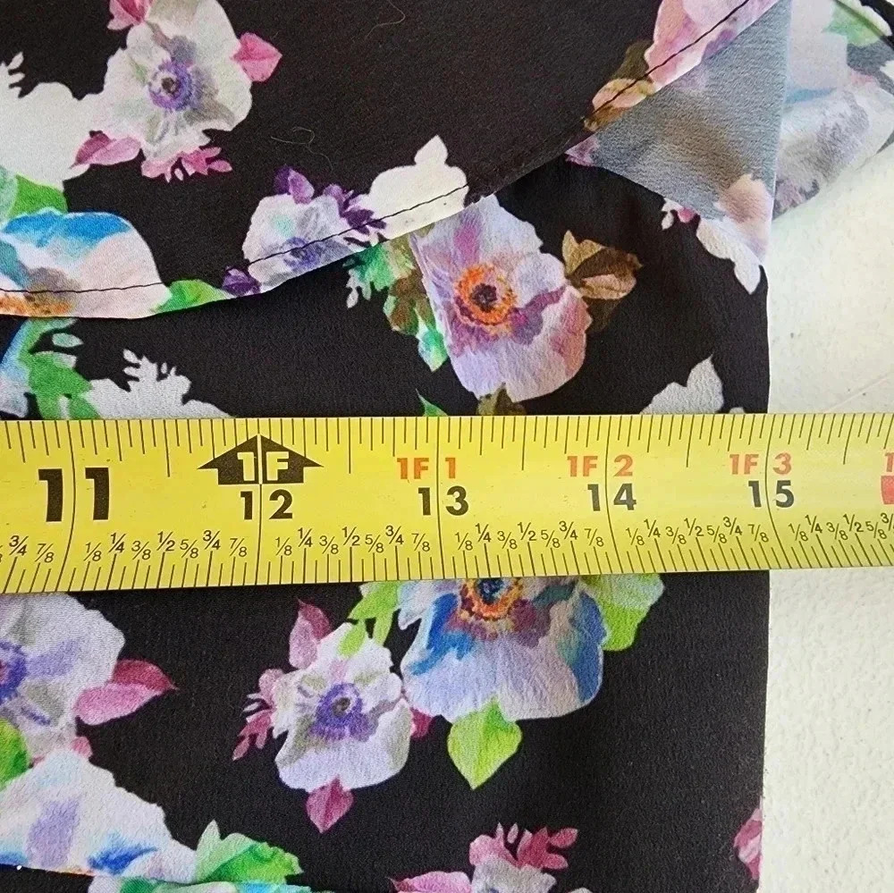 Aidan Mattox Floral Flounce High/Low Maxi Dress size 4 NWT Formal Wedding Guest - Picture 9 of 16